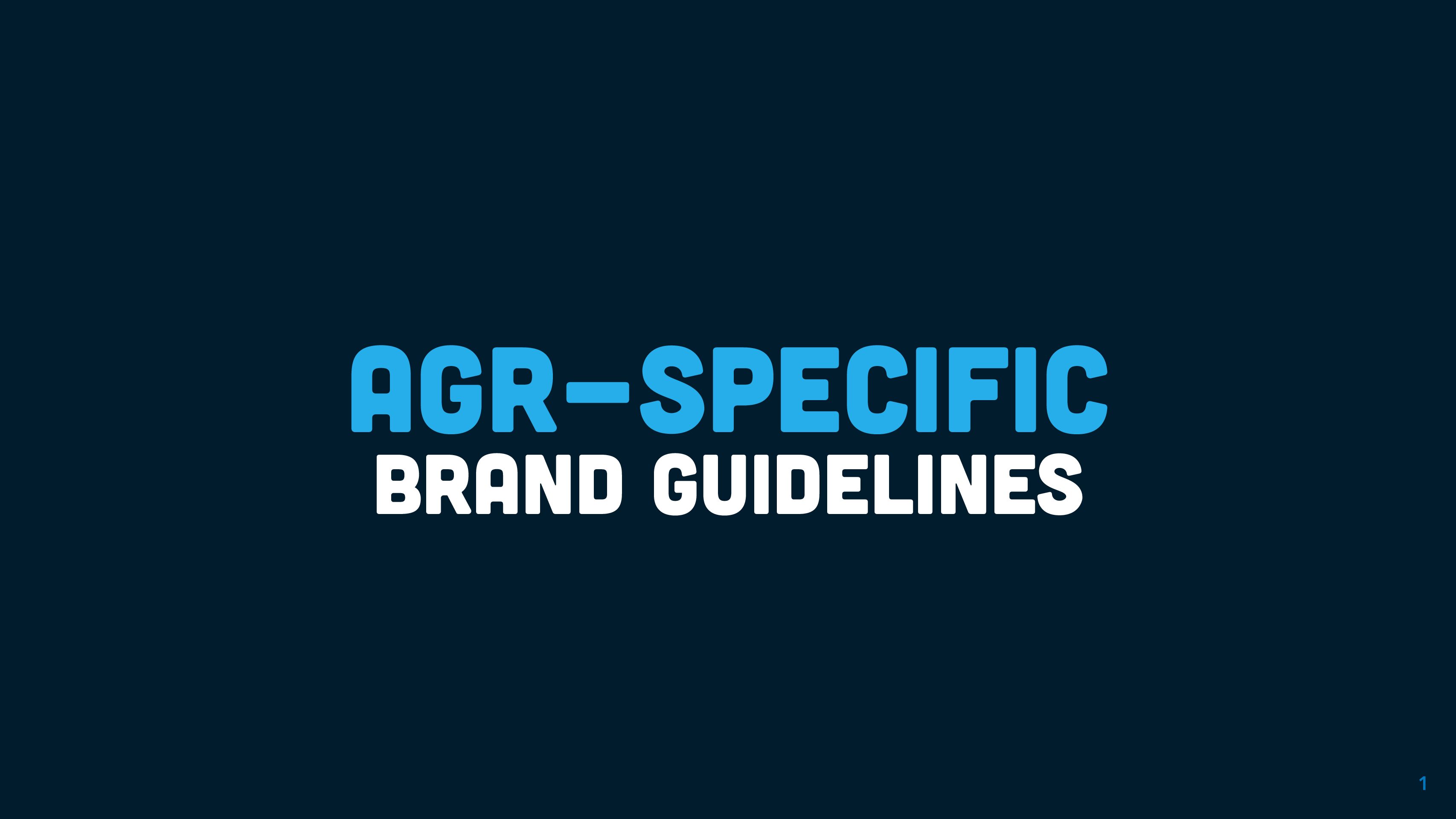 AGR Brand Guidelines